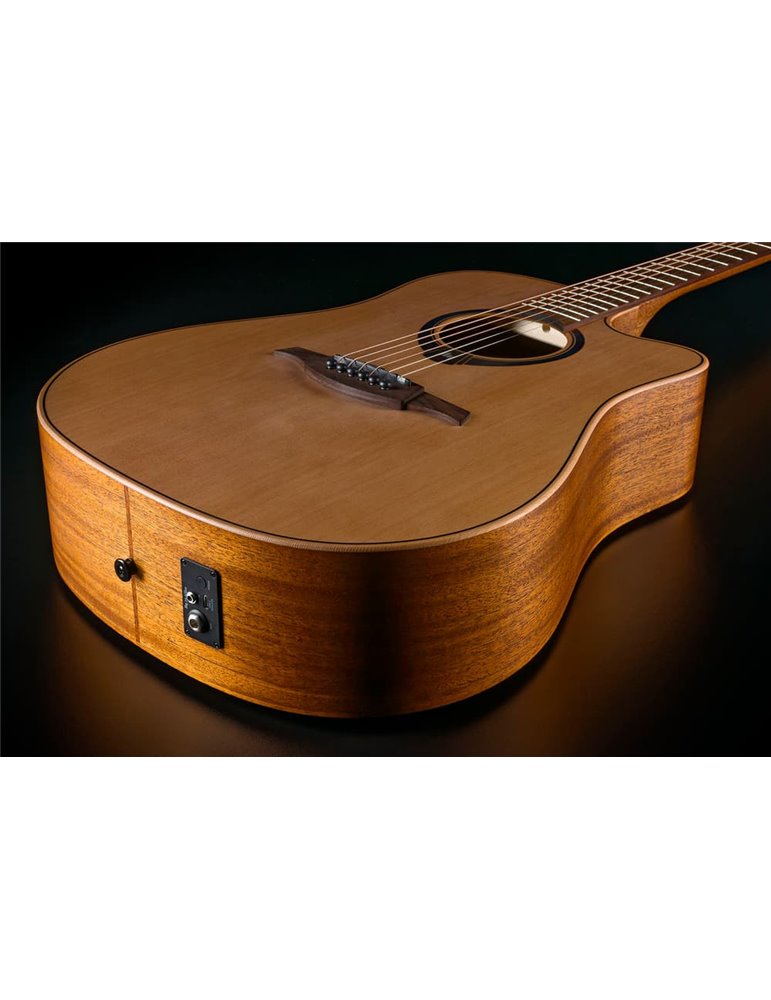 GUITARRA ACÚSTICA LAG DREADNOUGHT HYVIBE H2 10 A/E CUTAWAY