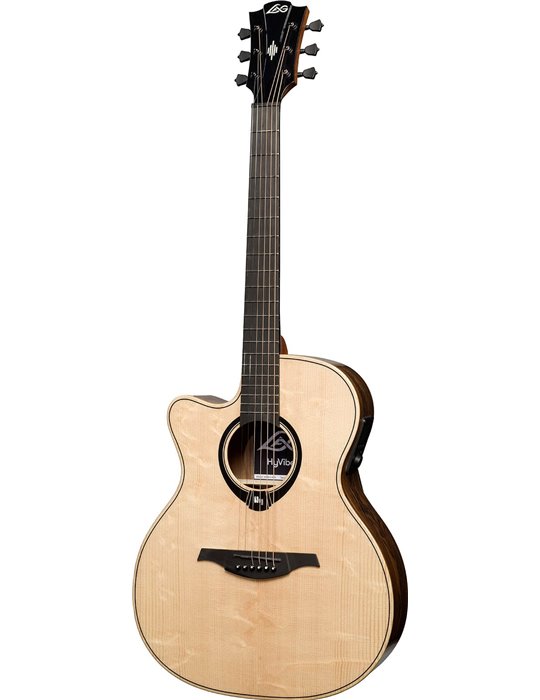 GUITARRA ACÚSTICA LAG AUDITORIUM HYVIBE H2 30 A/E CUTAWAY - ZURDOS