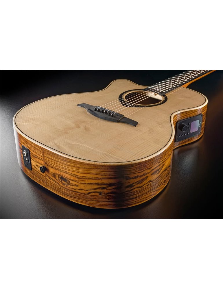 GUITARRA ACÚSTICA LAG AUDITORIUM HYVIBE H2 30 A/E CUTAWAY - ZURDOS