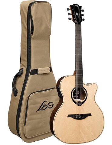 GUITARRA ACÚSTICA LAG AUDITORIUM HYVIBE H2 30 A/E CUTAWAY 2
