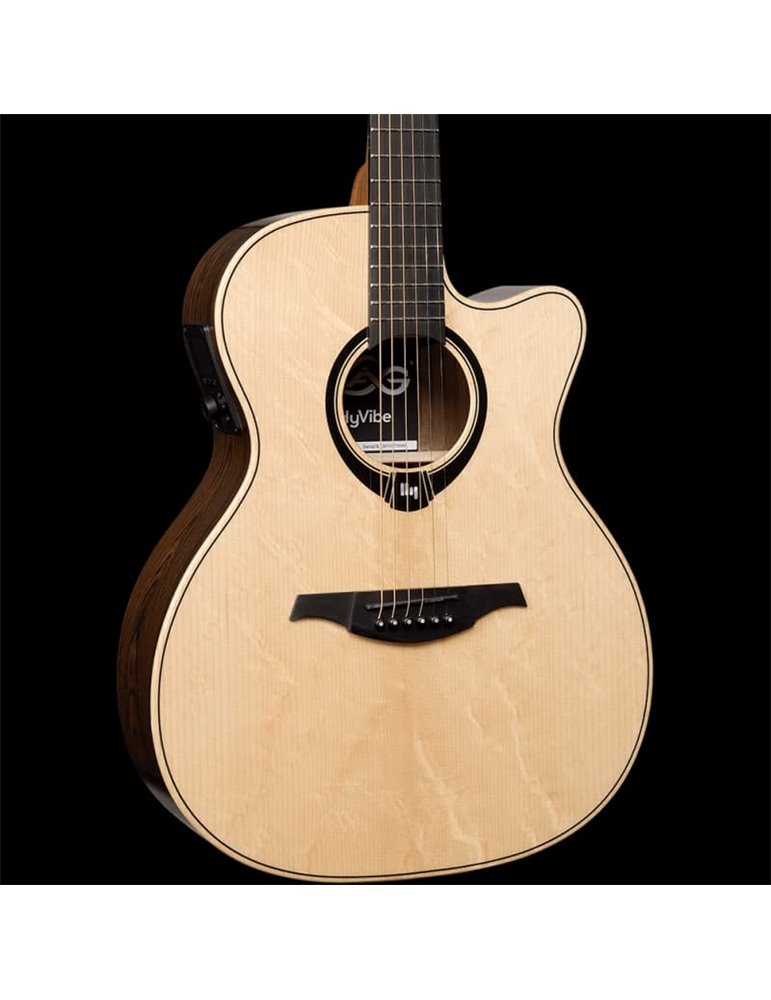 GUITARRA ACÚSTICA LAG AUDITORIUM HYVIBE H2 30 A/E CUTAWAY