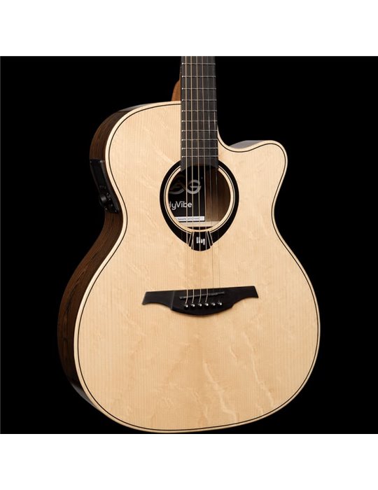 GUITARRA ACÚSTICA LAG AUDITORIUM HYVIBE H2 30 A/E CUTAWAY