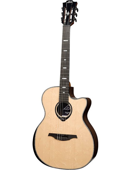 GUITARRA CLÁSICA NYLON LAG AUDITORIUM HYVIBE H2 50 A/E CUTAWAY