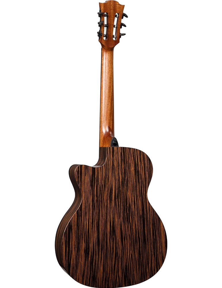 GUITARRA CLÁSICA NYLON LAG AUDITORIUM HYVIBE H2 50 A/E CUTAWAY