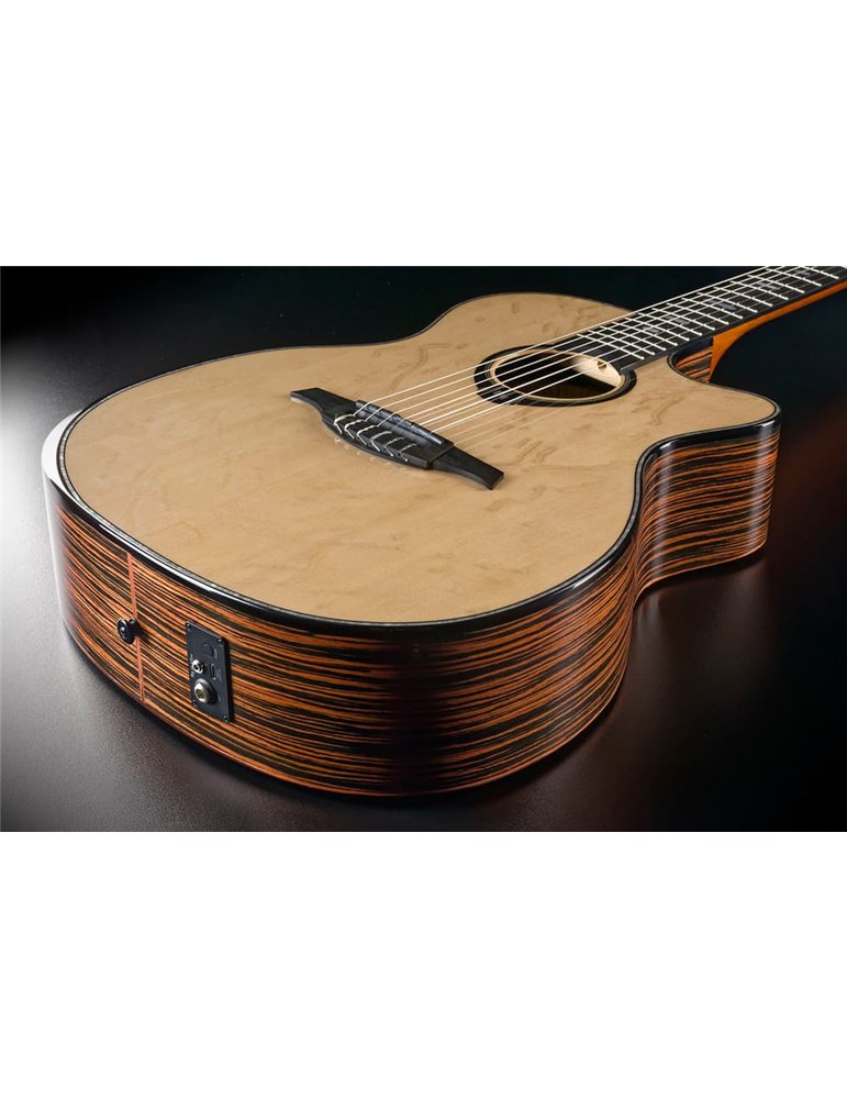 GUITARRA CLÁSICA NYLON LAG AUDITORIUM HYVIBE H2 50 A/E CUTAWAY