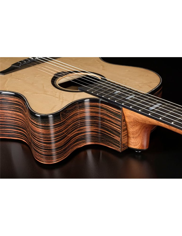 GUITARRA CLÁSICA NYLON LAG AUDITORIUM HYVIBE H2 50 A/E CUTAWAY