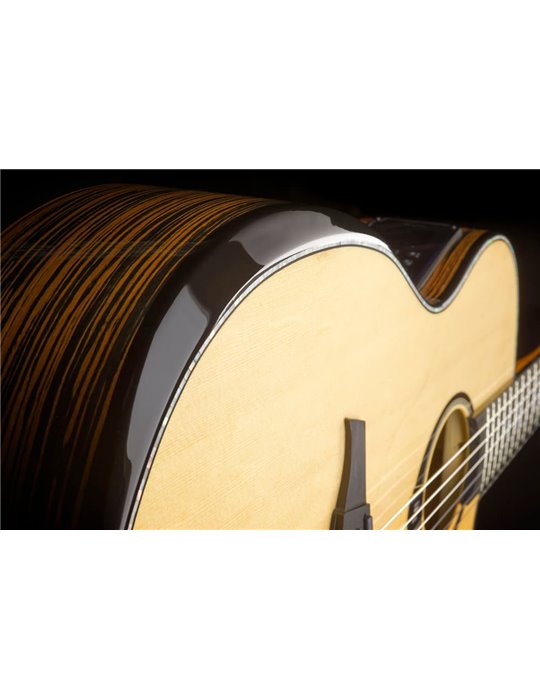 GUITARRA CLÁSICA NYLON LAG AUDITORIUM HYVIBE H2 50 A/E CUTAWAY