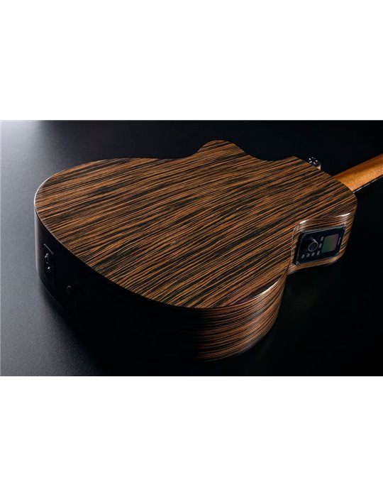 GUITARRA CLÁSICA NYLON LAG AUDITORIUM HYVIBE H2 50 A/E CUTAWAY
