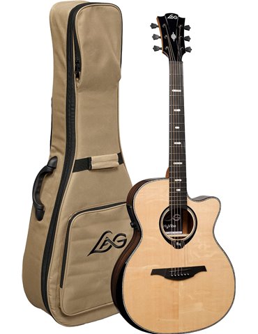 GUITARRA ACÚSTICA LAG AUDITORIUM HYVIBE H2 50 A/E CUTAWAY 2