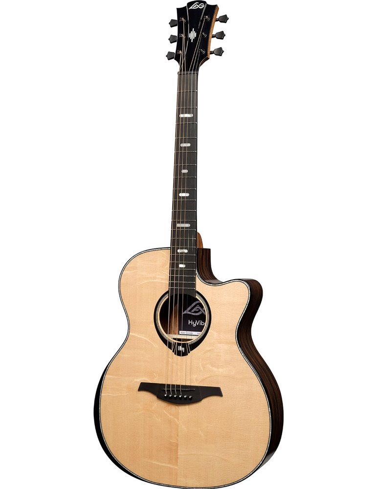 GUITARRA ACÚSTICA LAG AUDITORIUM HYVIBE H2 50 A/E CUTAWAY