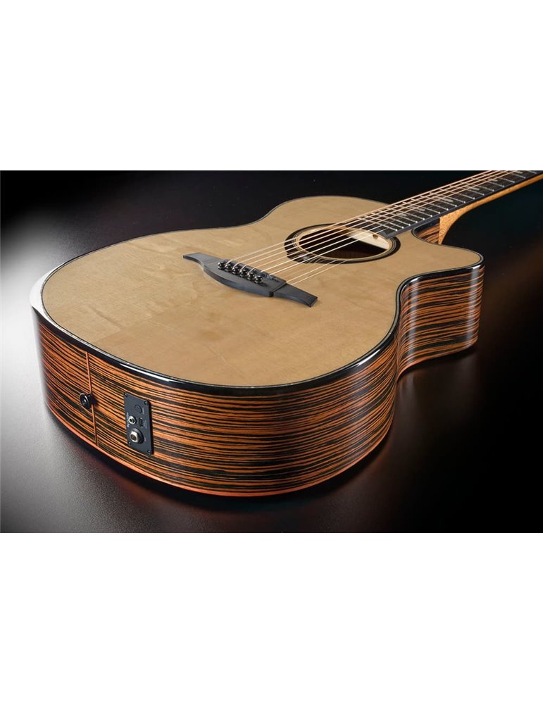 GUITARRA ACÚSTICA LAG AUDITORIUM HYVIBE H2 50 A/E CUTAWAY