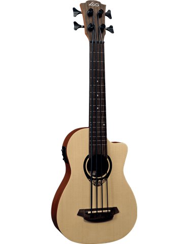 UKELELE LAG TIKI UKU MINI BASS CUTAWAY ELETROACUSTICO