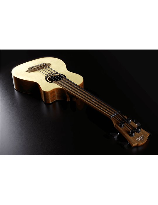 UKELELE LAG TIKI UKU MINI BASS CUTAWAY ELETROACUSTICO