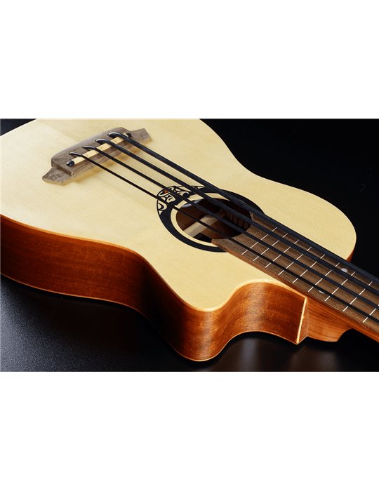 UKELELE LAG TIKI UKU MINI BASS CUTAWAY ELETROACUSTICO
