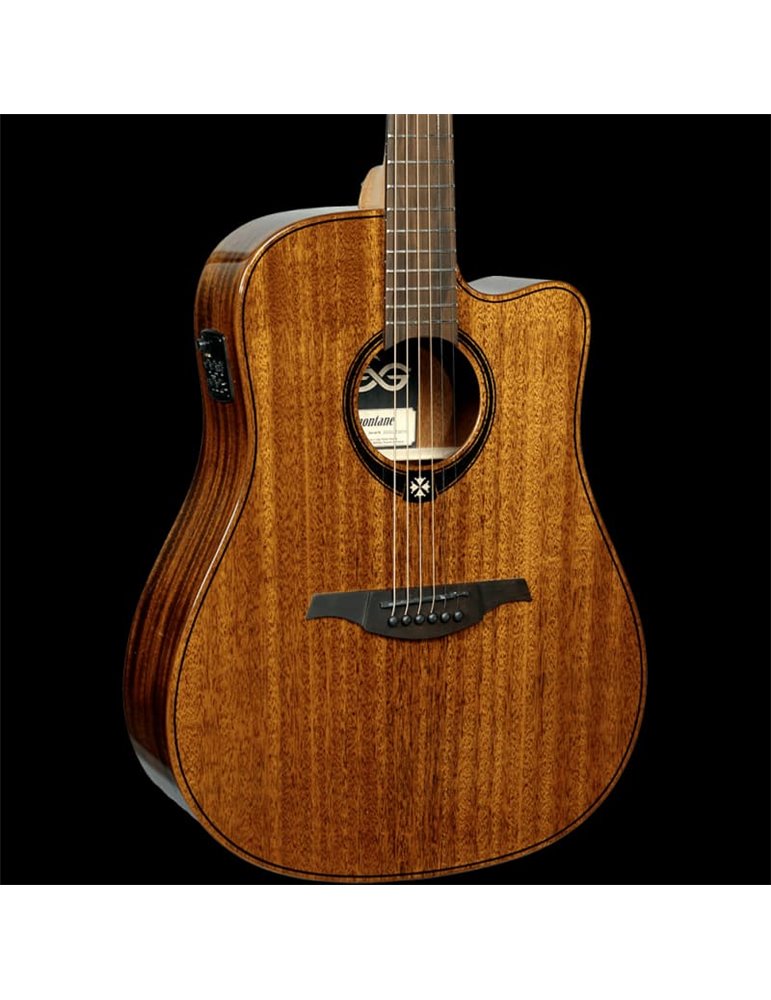 GUITARRA ACÚSTICA LÂG DREADNOUGHT CUTAWAY A/E TRAMONTANE 98 - CAOBA
