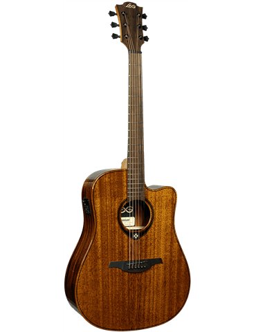 GUITARRA ACÚSTICA LÂG DREADNOUGHT CUTAWAY A/E TRAMONTANE 98 - CAOBA 2