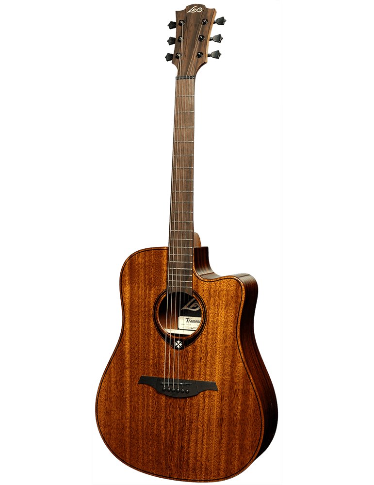 GUITARRA ACÚSTICA LÂG DREADNOUGHT CUTAWAY A/E TRAMONTANE 98 - CAOBA
