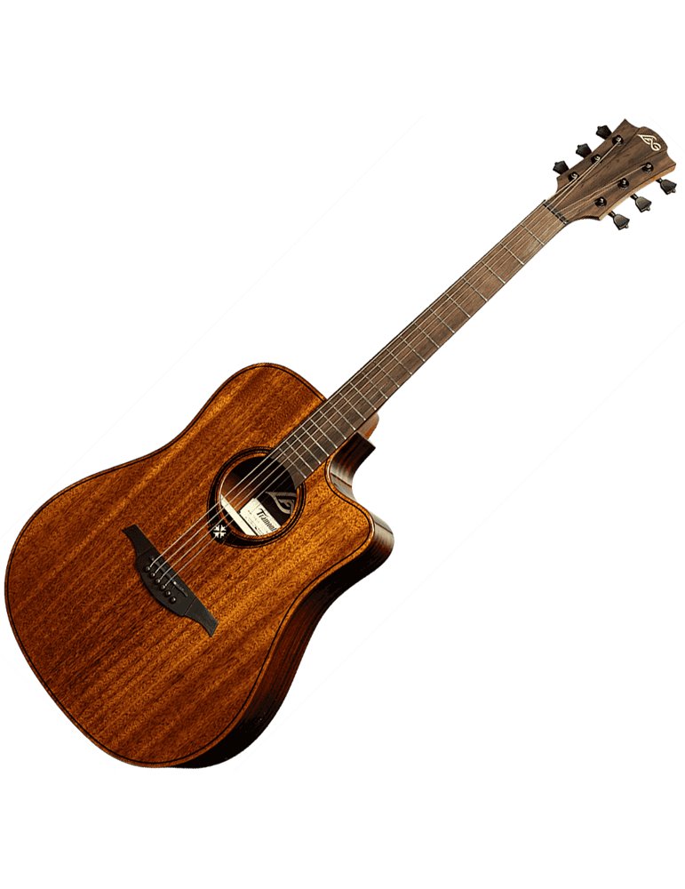 GUITARRA ACÚSTICA LÂG DREADNOUGHT CUTAWAY A/E TRAMONTANE 98 - CAOBA