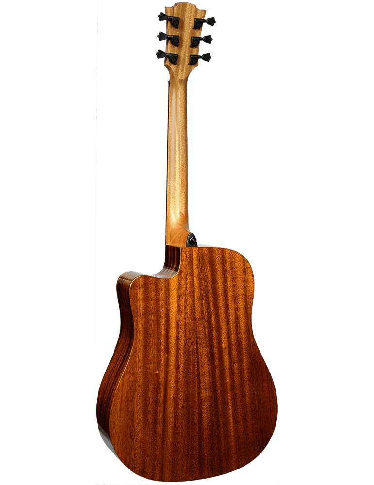 GUITARRA ACÚSTICA LÂG DREADNOUGHT CUTAWAY A/E TRAMONTANE 98 - CAOBA