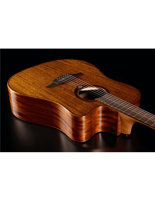 GUITARRA ACÚSTICA LÂG DREADNOUGHT CUTAWAY A/E TRAMONTANE 98 - CAOBA