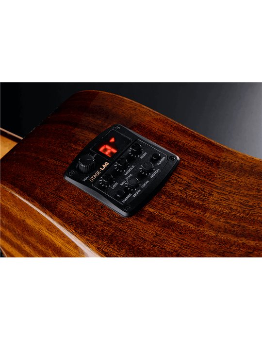 GUITARRA ACÚSTICA LÂG DREADNOUGHT CUTAWAY A/E TRAMONTANE 98 - CAOBA