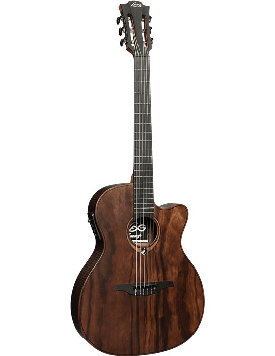 GUITARRA ACÚSTICA LÂG NYLON AUDITORIUM SLIM CUTWAY A/E - SAUVAGE 