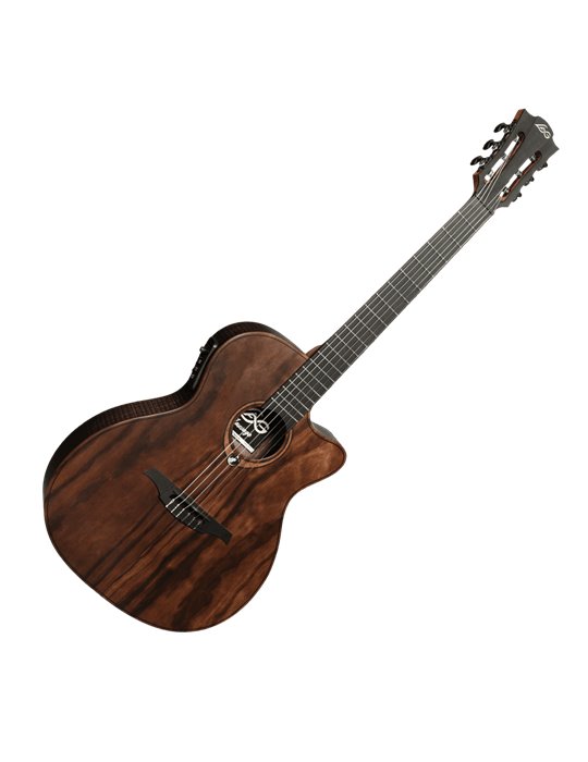 GUITARRA ACÚSTICA LÂG NYLON AUDITORIUM SLIM CUTWAY A/E - SAUVAGE 