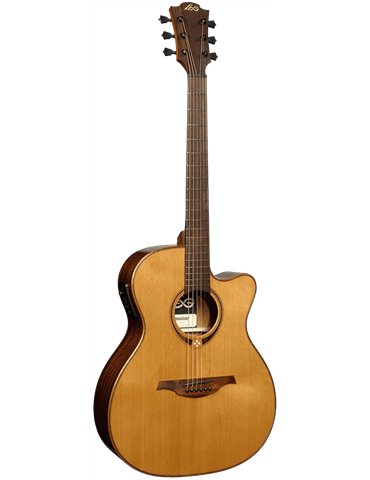 GUITARRA ACÚSTICA LÂG AUDITORIUM SLIM CUTAWAY TRAMONTANE 118 A/E - NATURAL 2