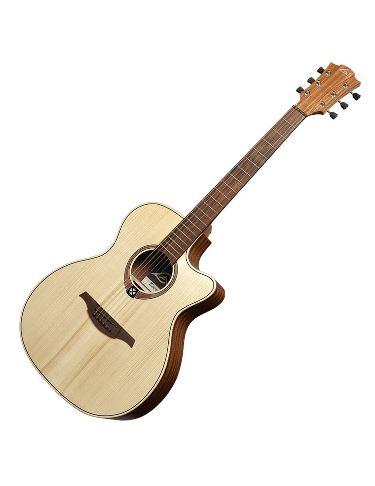 GUITARRA ACÚSTICA LÂG AUDITORIUM CUTAWAY TRAMONTANE 70 A/E - NATURAL