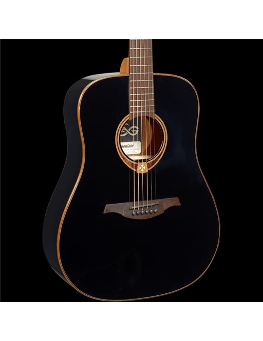 GUITARRA ACÚSTICA LÂG DREADNOUGHT TRAMONTANE 118 - NEGRA