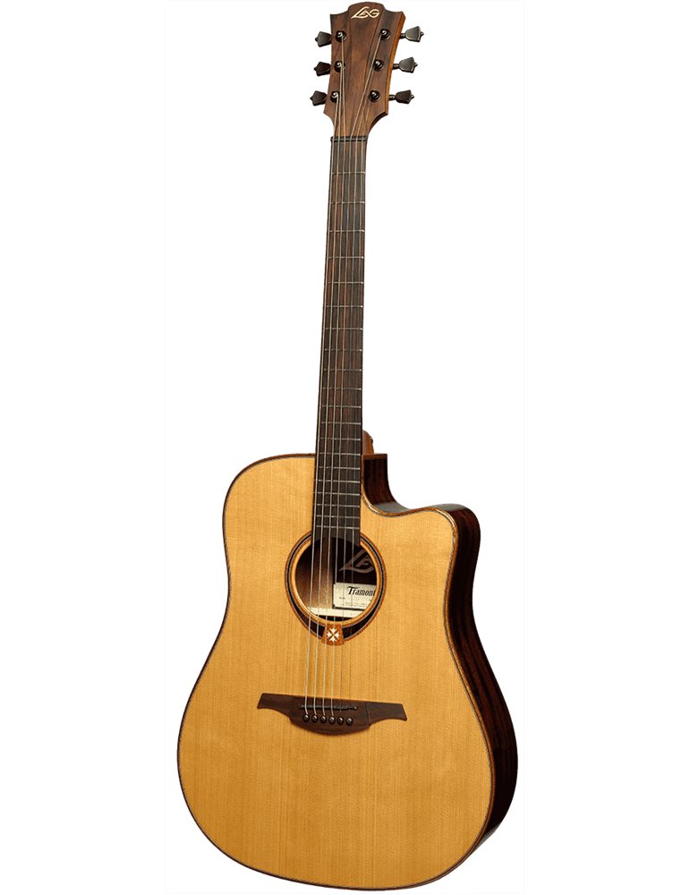 GUITARRA ACÚSTICA LÂG DREADNOUGHT CUTAWAY TRAMONTANE 118 A/E - NATURAL