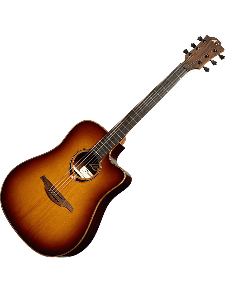 GUITARRA ACÚSTICA LÂG DREADNOUGHT CUTAWAY TRAMONTANE 118 A/E - BROWN SHADOW