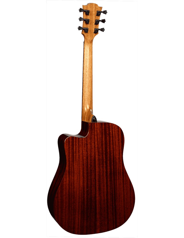 GUITARRA ACÚSTICA LÂG DREADNOUGHT CUTAWAY TRAMONTANE 118 A/E - BROWN SHADOW