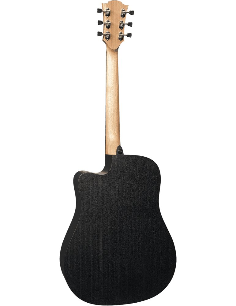 GUITARRA CÚSTICA LÂG DREADNOUGHT CUTWAY TRAMONATNE 70 A/E - BLACK & BROWN