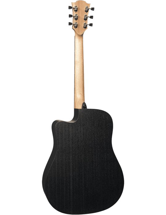 GUITARRA CÚSTICA LÂG DREADNOUGHT CUTWAY TRAMONATNE 70 A/E - BLACK & BROWN