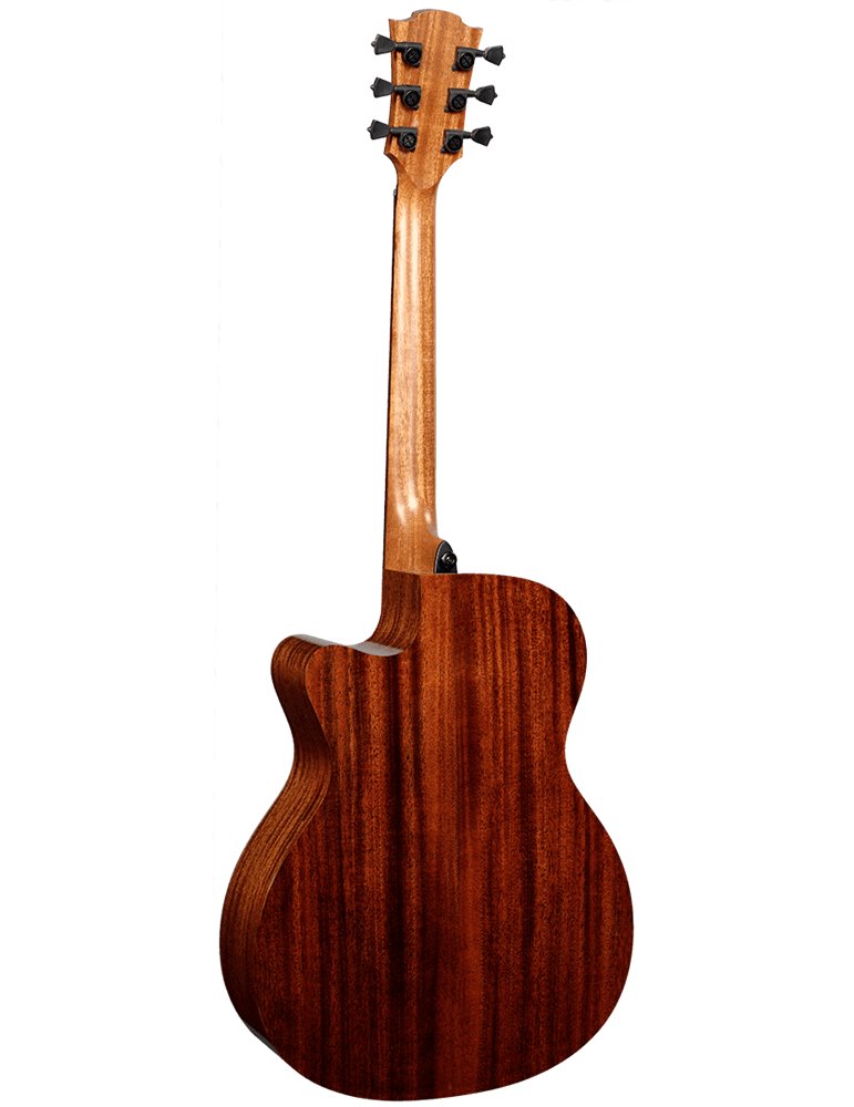 GUITARRA ACÚSTICA LÂG AUDITORIUM SLIM CUTAWAY TRAMONTANE 118 A/E - BROWN SHADOW
