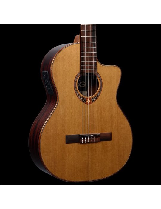GUITARRA CLÁSICA LÂG AUDITORIUM A/E OCCITANIA 118 - NATURAL