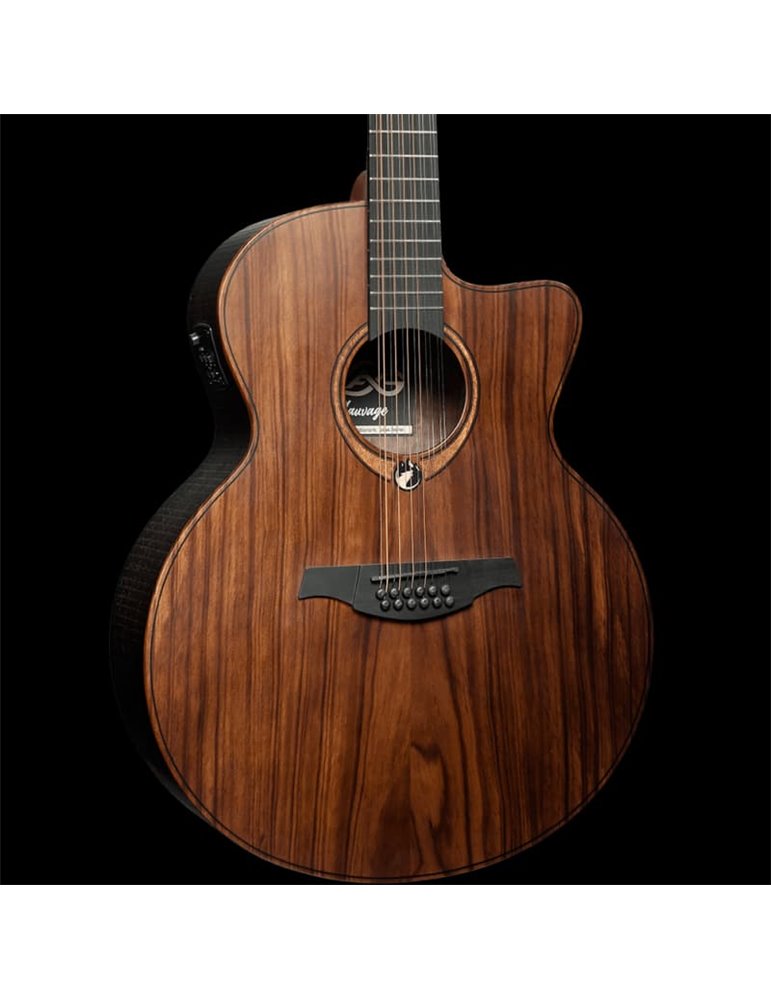 GUITARRA ACÚSTICA LÂG JUMBO A/E 12 CUERDAS - SAUVAGE 