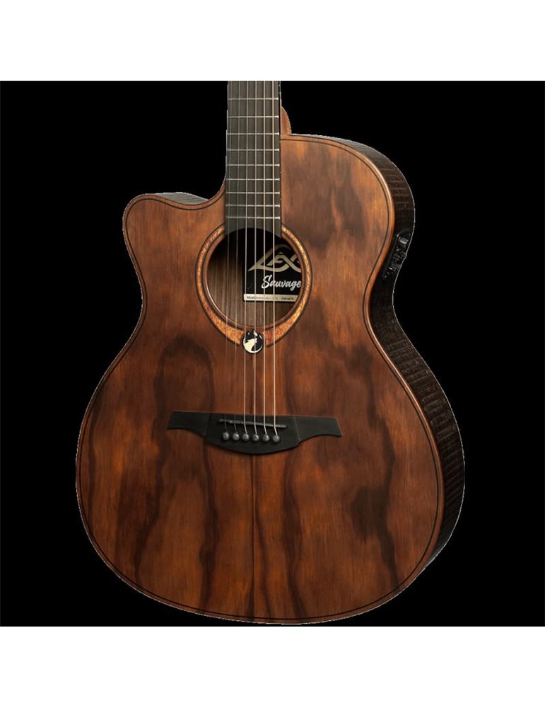 GUITARRA ACÚSTICA LÂG AUDITORIUM CUTWAY A/E - SAUVAGE (ZURDOS)