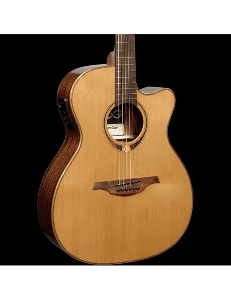 GUITARRA ACÚSTICA LÂG AUDITORIUM CUTAWAY TRAMONTANE 118 A/E - NATURAL