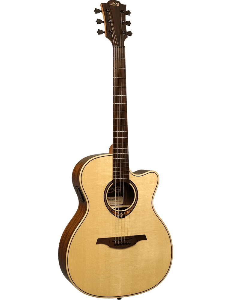 GUITARRA ACÚSTICA LÂG AUDITORIUM CUTAWAY TRAMONTANE 318 A/E -NATURAL