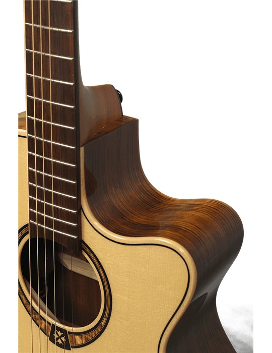 GUITARRA ACÚSTICA LÂG AUDITORIUM CUTAWAY TRAMONTANE 318 A/E -NATURAL