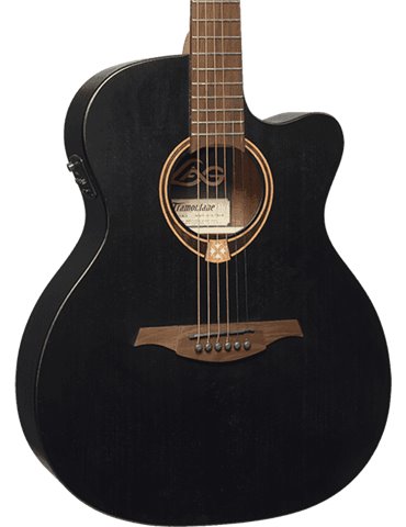 GUITARRA ACÚSTICA LÂG AUDITORIUM TRAMONTANE 70 - NEGRO SATINADO