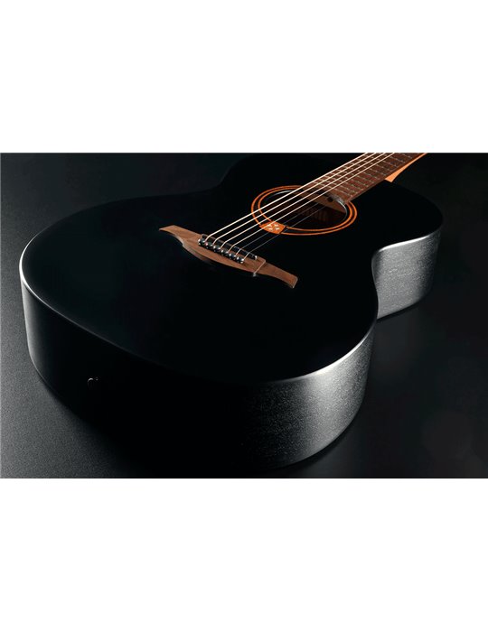 GUITARRA ACÚSTICA LÂG AUDITORIUM TRAMONTANE 70 - NEGRO SATINADO