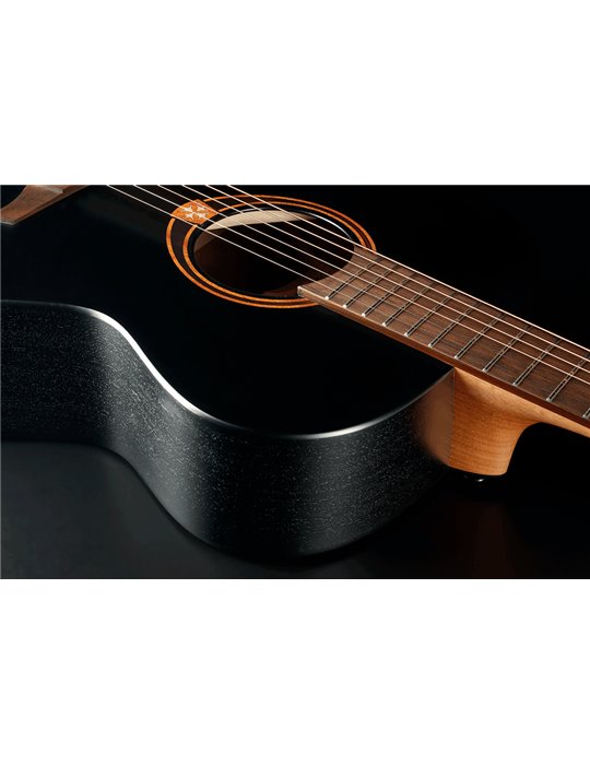 GUITARRA ACÚSTICA LÂG AUDITORIUM TRAMONTANE 70 - NEGRO SATINADO