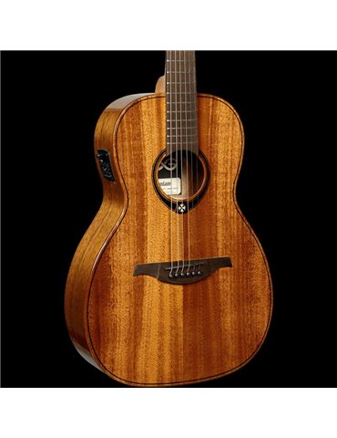 GUITARRA ACÚSTICA LÂG PARLOR A/E TRAMONTANE 98 - CAOBA