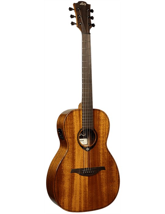 GUITARRA ACÚSTICA LÂG PARLOR A/E TRAMONTANE 98 - CAOBA