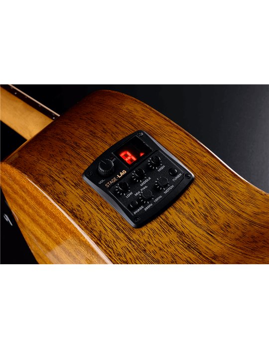GUITARRA ACÚSTICA LÂG PARLOR A/E TRAMONTANE 98 - CAOBA