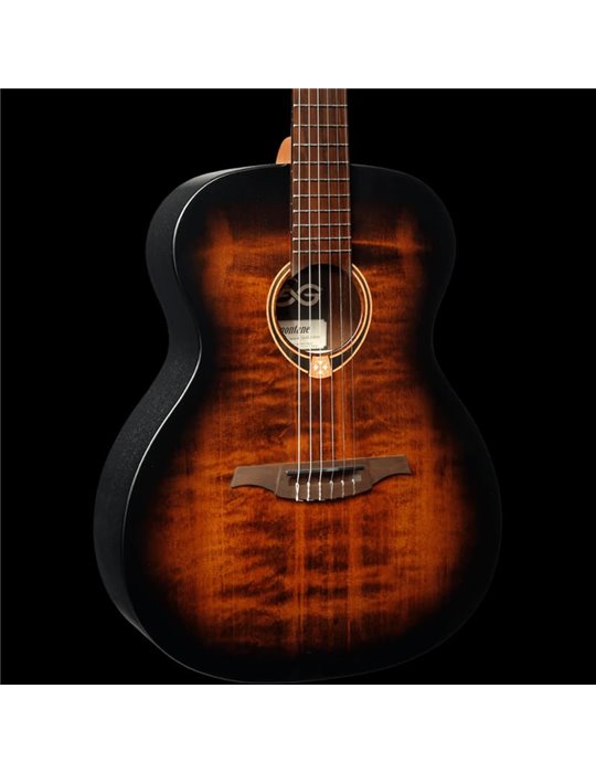 GUITARRA ACUSTICA LAG NYLON AUDITORIUM BLACK & BROWN