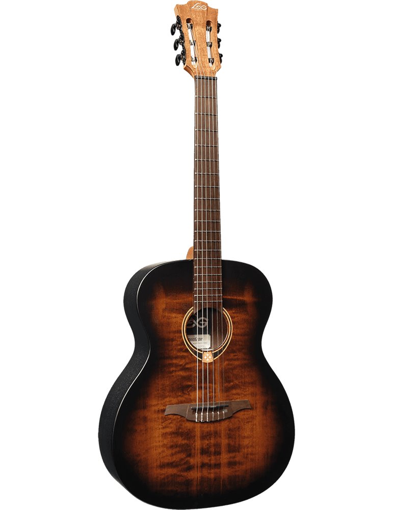 GUITARRA ACUSTICA LAG NYLON AUDITORIUM BLACK & BROWN